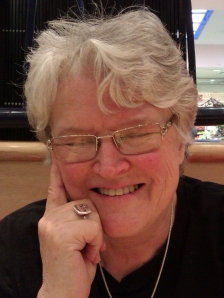 Val Hayes, on her 65th birthday (25 Nov 2013). She planned to retire at the end of the month, but SAMA asked her to stay on until the financial year end. 