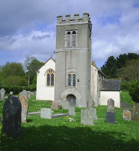 Trusham parish church. There are several monuments to members of the Stooke family inside the church. 4 May 2015