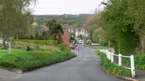 Donisthorpe village, home of the Morris family, on the border of Leicestershire and Derbyshire in England