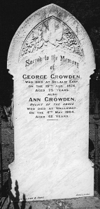 Grave of George Growden and Ann Maynard, ancestors of the Australian Growdens, in Wallaway, South Australia.?????????????????????????????????????????????????????????????????????????????????????????????????????????????????????????????