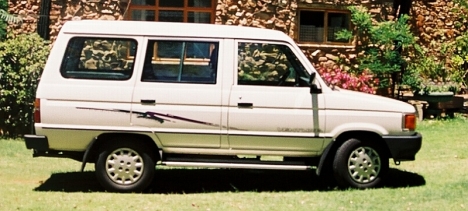 Our Toyota Venture, stolen on 10 July 2006